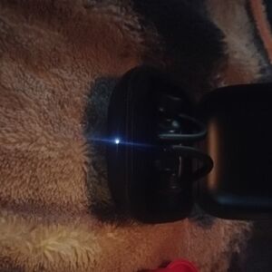 Compact Black Wireless Earbuds with Case